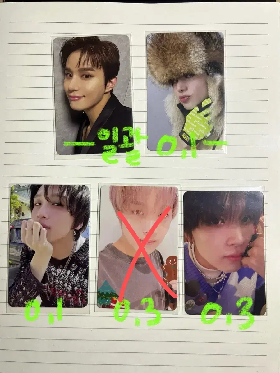 NCT photocard Parfums jungwoo haechan yizhiyu Candy Specials