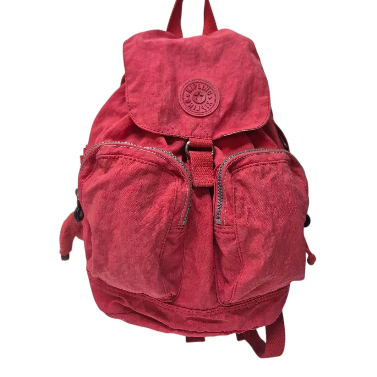 KIPLING) 키플링 Y2K 복조리 투포켓 백팩 핑크