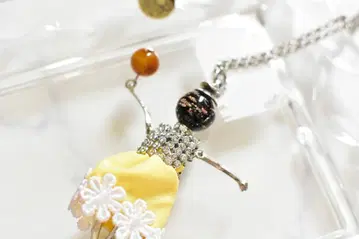 베네치아 글래스 인형 펜던트 인형 펜던트 체인 롱 체인