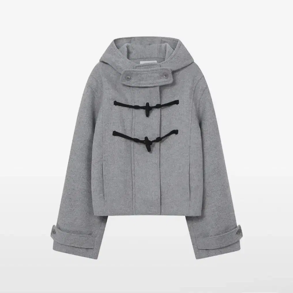 미세키서울 Duffle hoodie short coat GREY