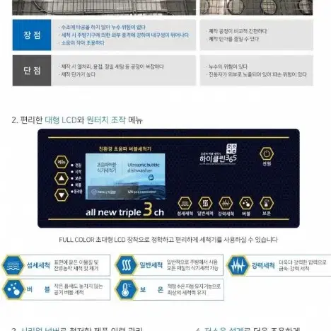 하이클린365 3채널 버블 초음파세척기 고급형800