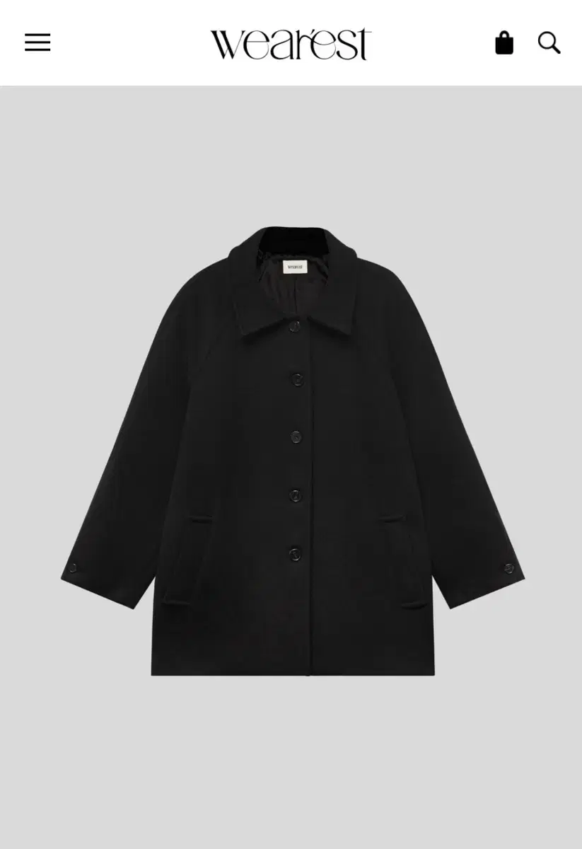 웨어레스트 wearest classic half coat 하프코트