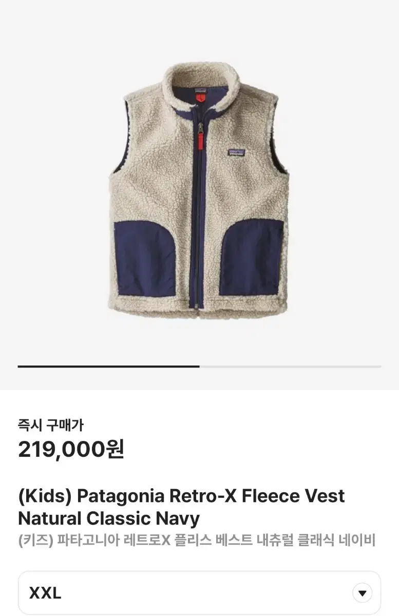 파타고니아 레트로 엑스 플리스 베스트 XXL