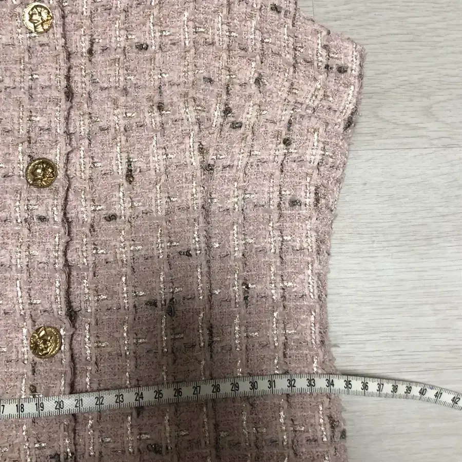 Dusty pink tweed mini dress