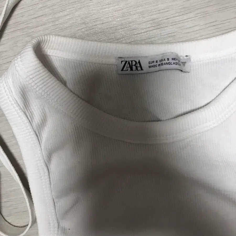 ZARA racerback crop top waist strings