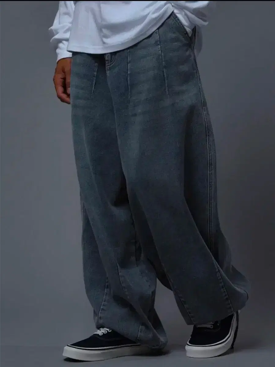 Travel Mill Denim Balloon Pants bloo Jeans