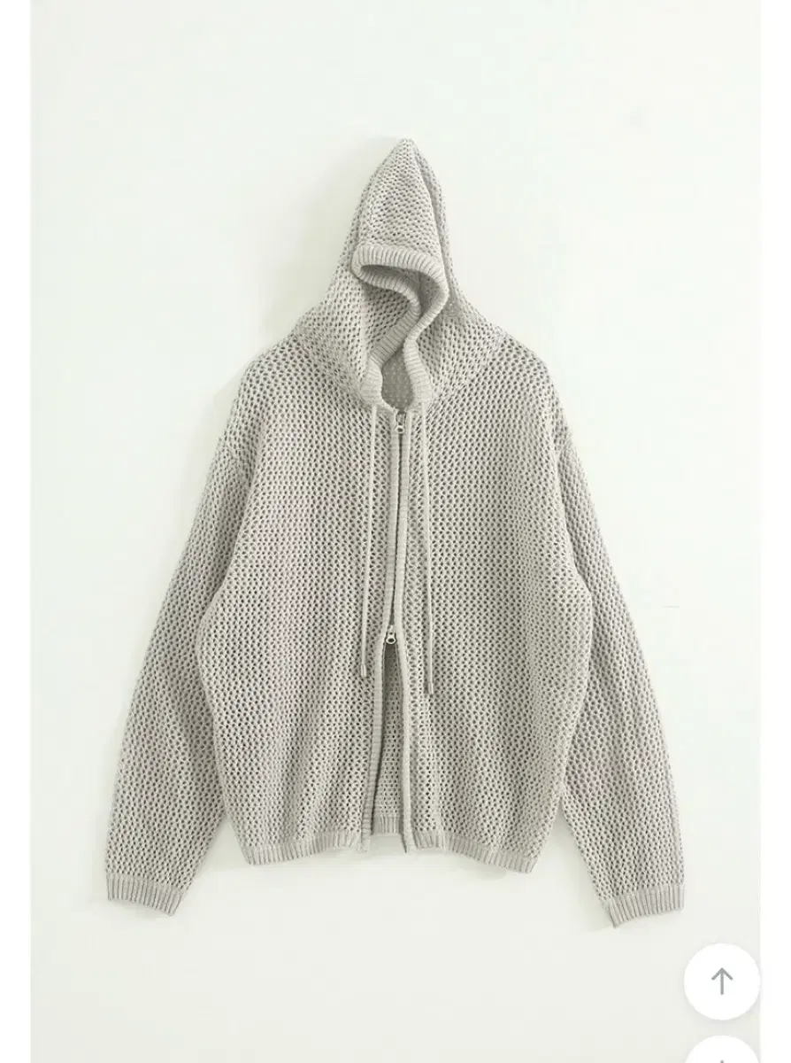 로컬맨션 loose fit 2way netting hood zip-up