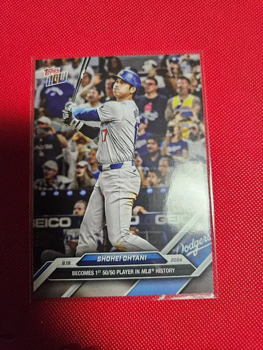 오타니 2024 Topps NOW 50홈런 50도루 기념 카드