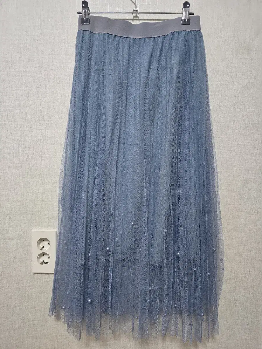 Pearl pleated skirt bloo