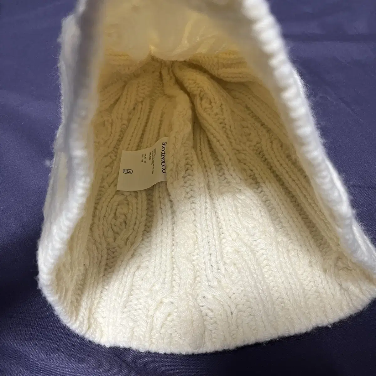 스무드무드 비니 Mont Blanc Knit Hat Cream