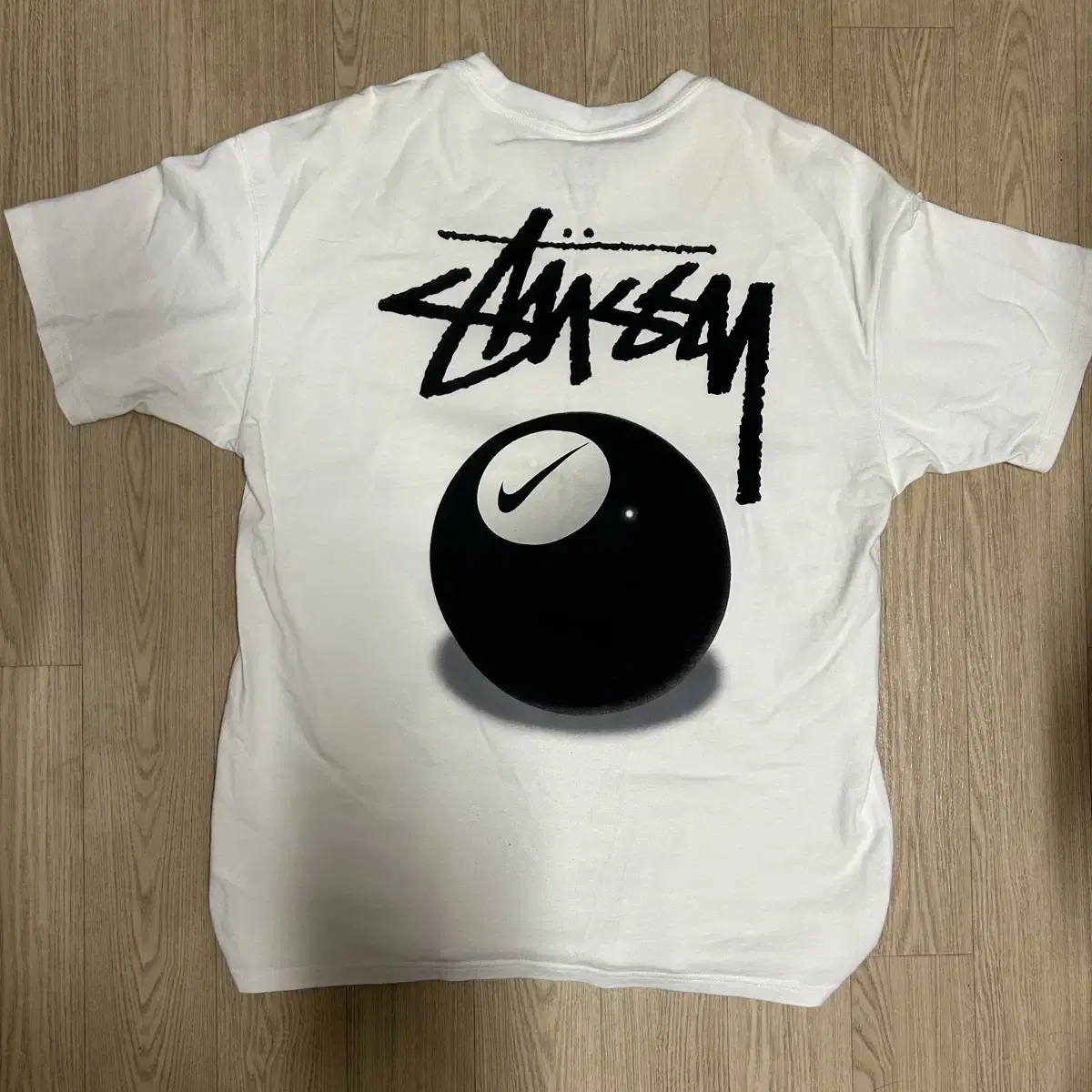 Nike Stussy 8-Ball T-Shirt White Size M