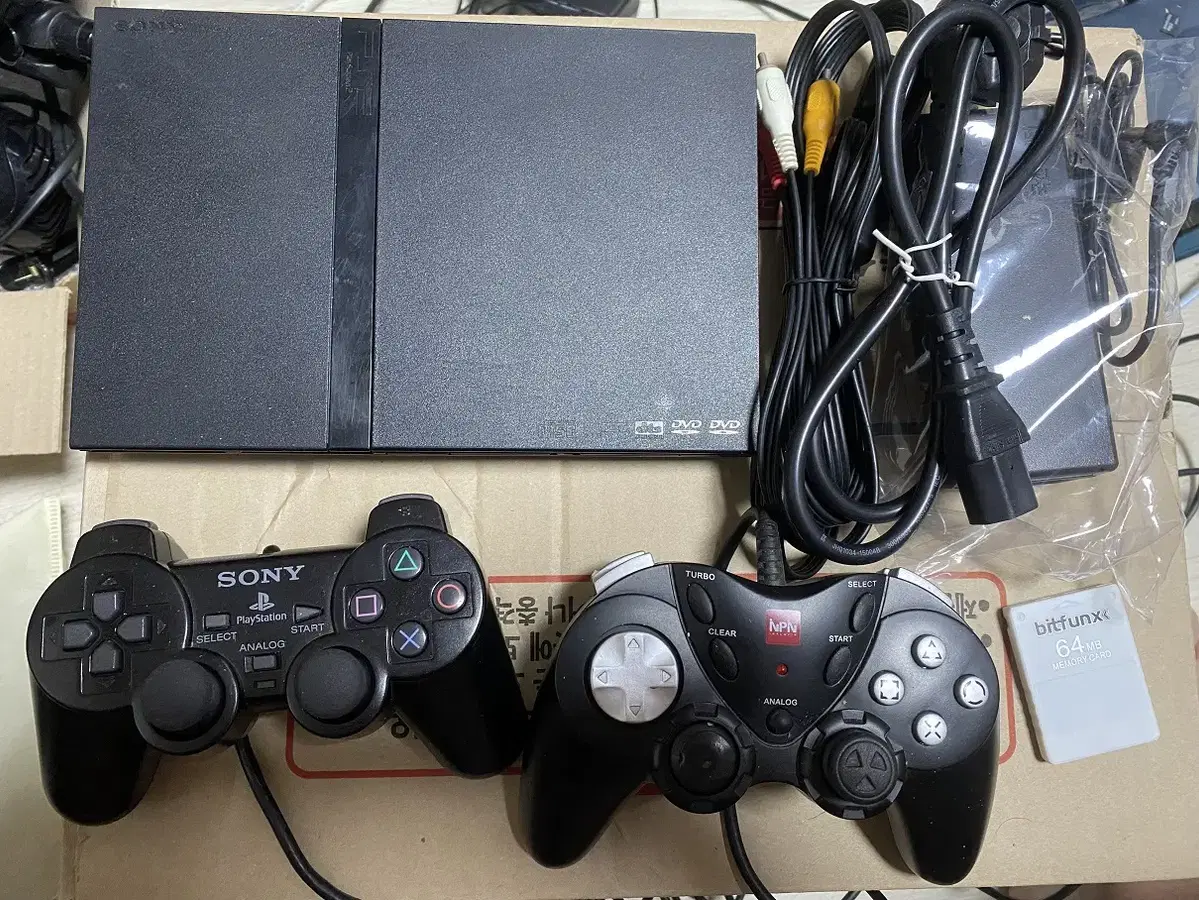 플스2 PS2 75005 2인셋 + 512G USB 메모리 일괄 팝니다.