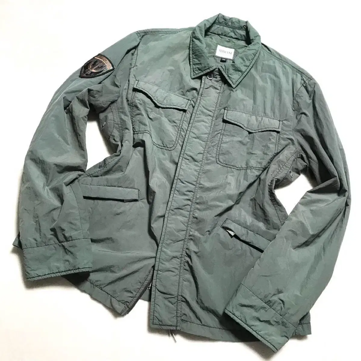 야상 ARMANI MILITARY JACKET GREEN 민트급 알마니