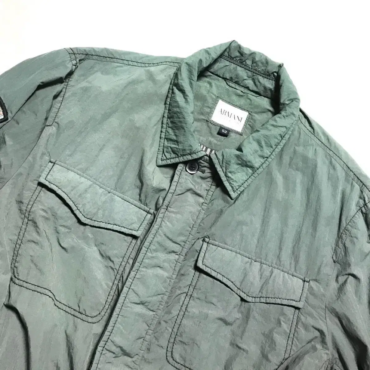 야상 ARMANI MILITARY JACKET GREEN 민트급 알마니