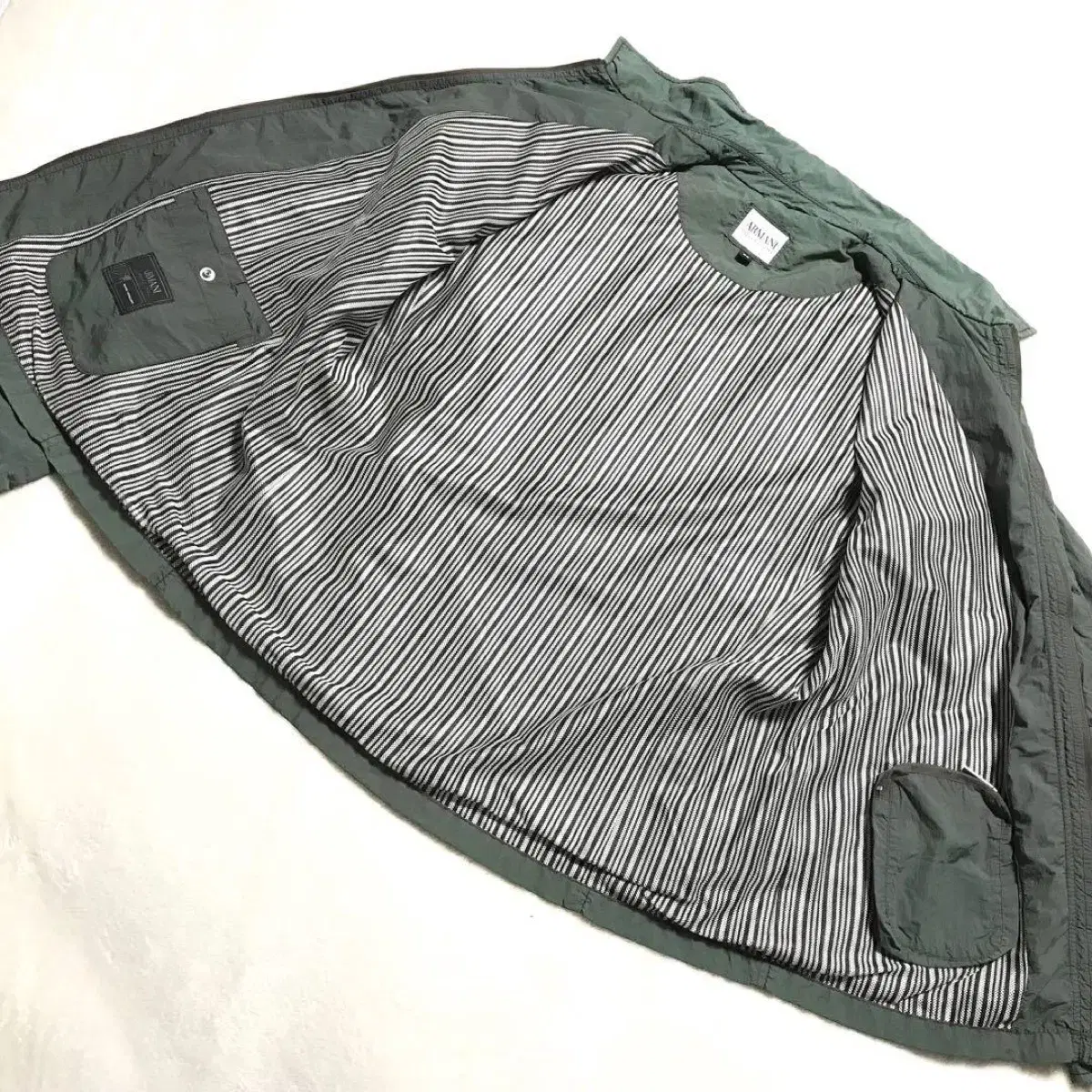 야상 ARMANI MILITARY JACKET GREEN 민트급 알마니