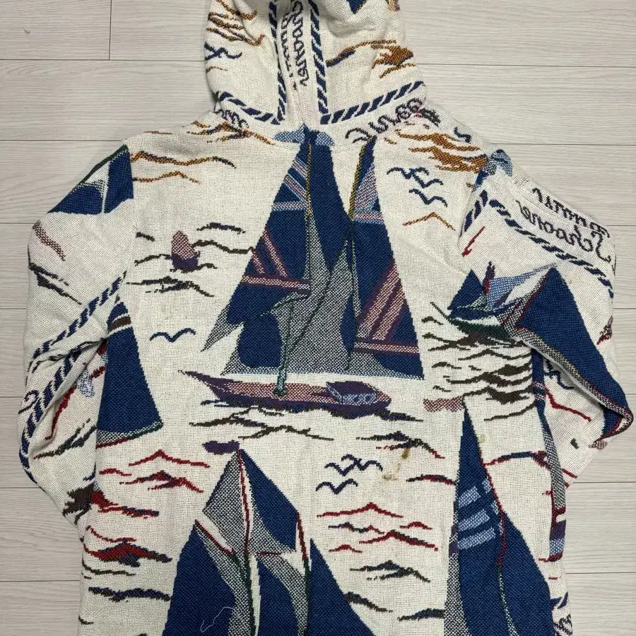 Vintage upcycle blanket hoody ship