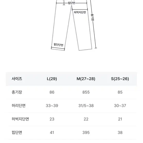 소녀레시피 다크오션 일자핏 데님팬츠 블루스톤 M