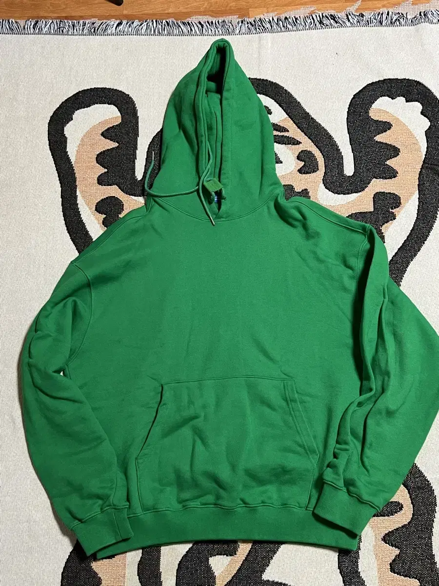 레이어 유니온 HEAVY COTTON OVER HOODIE GREEN L