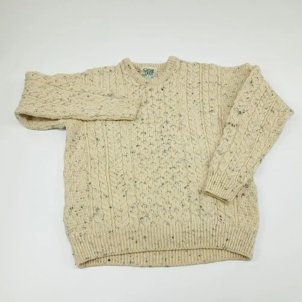 S Carraig Don 아란 피셔맨 울 핸드니트 knit (CS256)