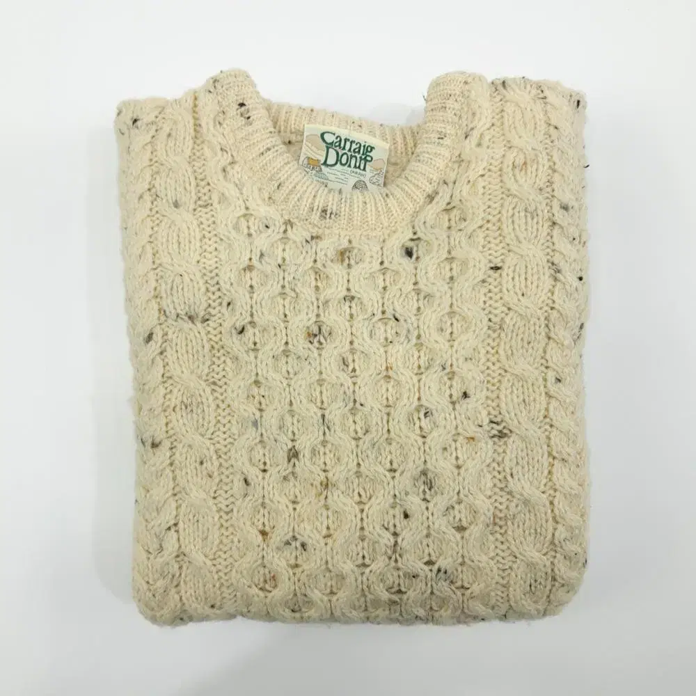 S Carraig Don 아란 피셔맨 울 핸드니트 knit (CS256)