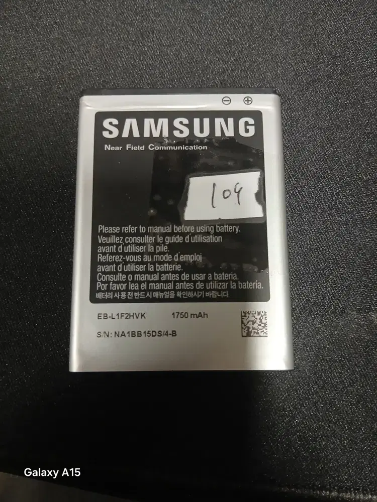 109번 삼성 휴대폰 중고 배터리 EB-L1F2HVK 1750 mah