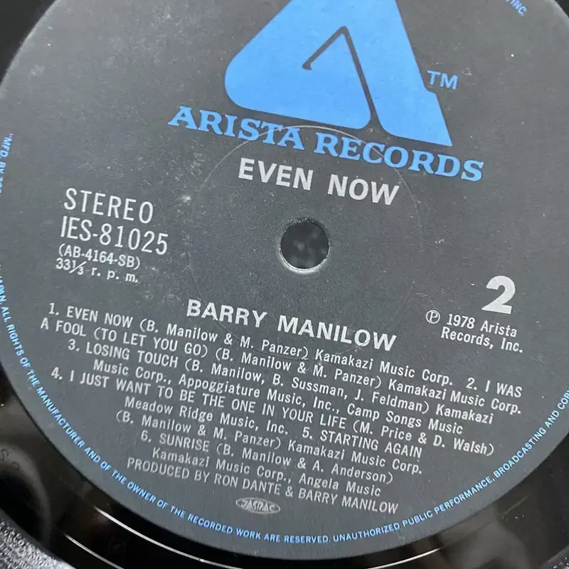 BARRY MANILOW LP / AA6620