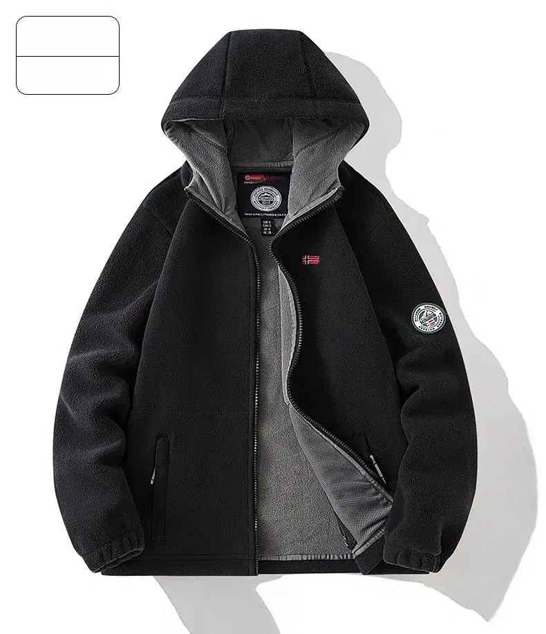 New soft brushed hooded jacket on clearance.