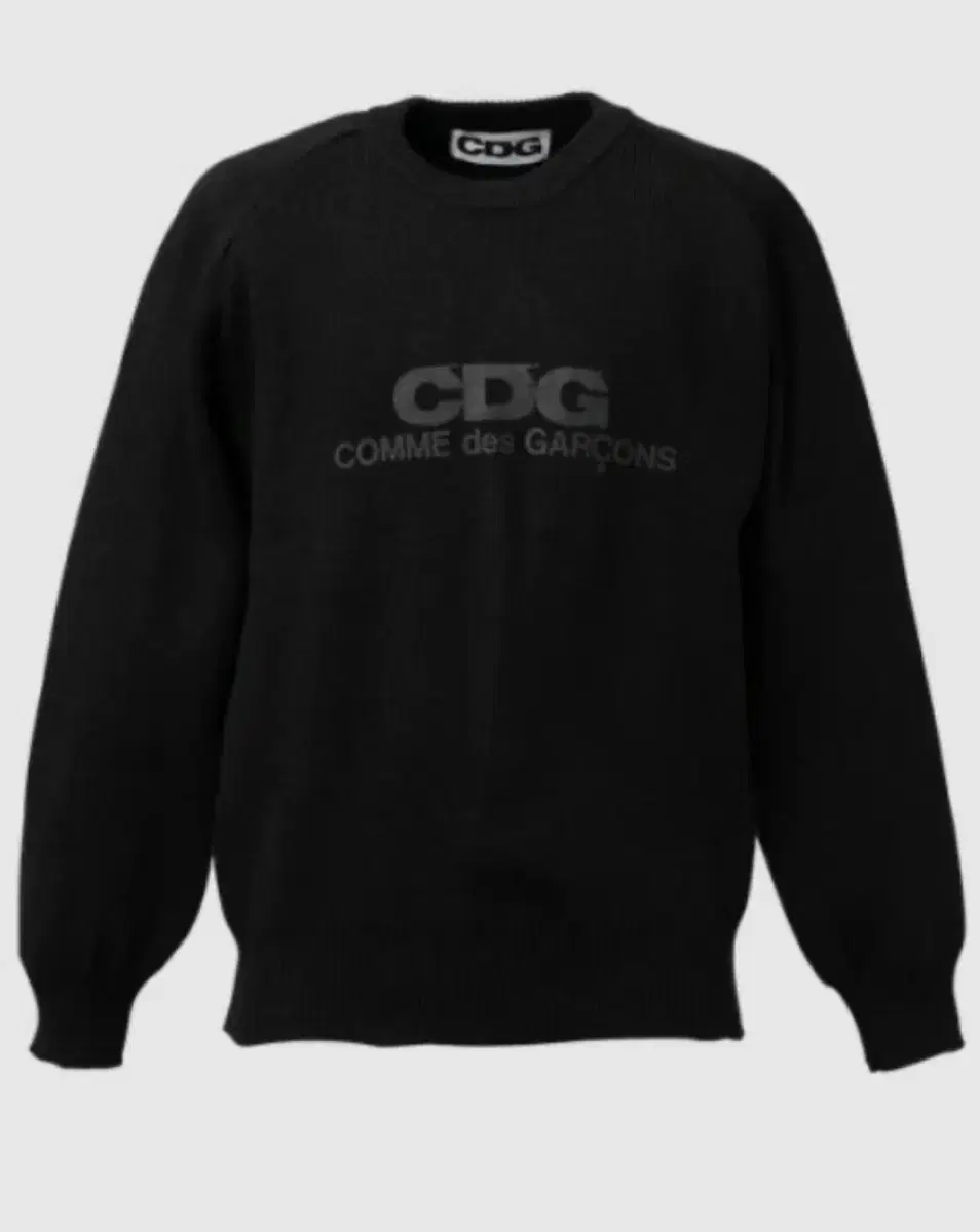 cdg 꼼데가르송 레글런 니트 블랙M