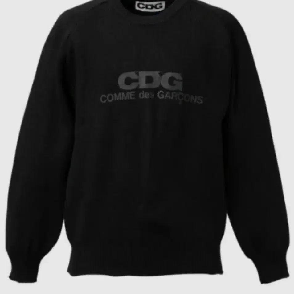 cdg 꼼데가르송 레글런 니트 블랙M