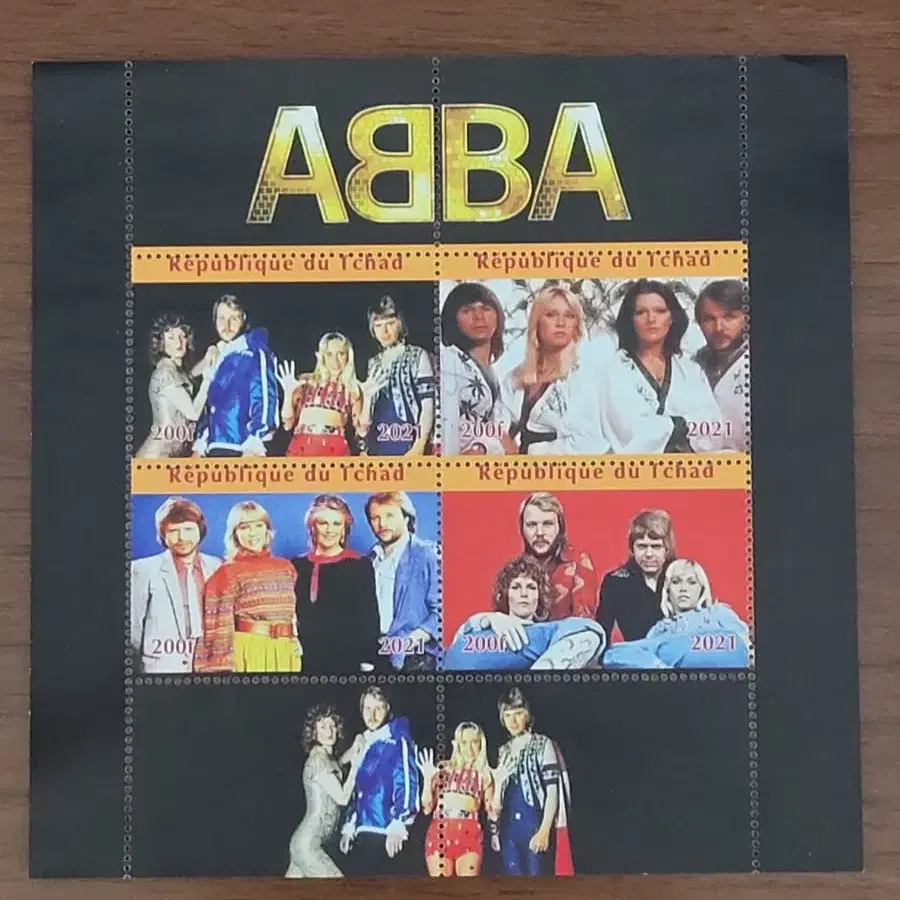 2021년 스웨덴 전설적인 팝그룹ABBA 기념 우표 시트Their m