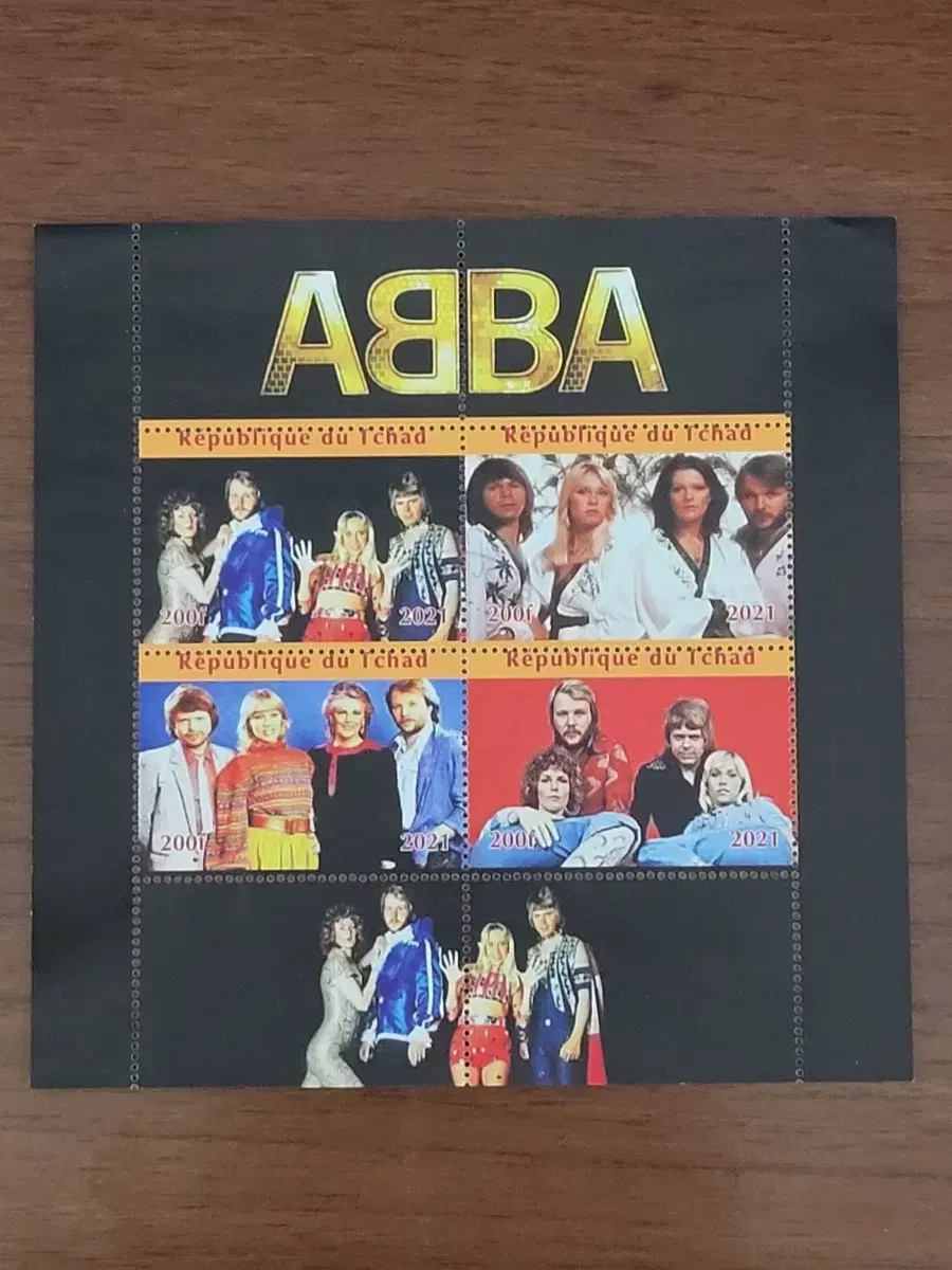 2021년 스웨덴 전설적인 팝그룹ABBA 기념 우표 시트Their m