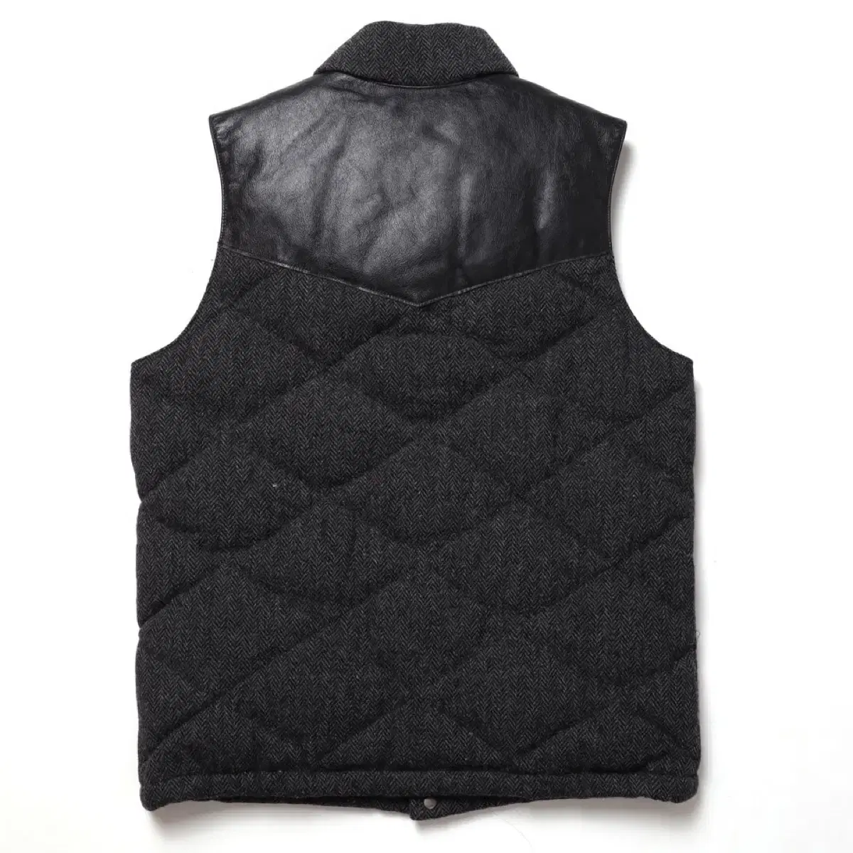 Pherrows Leather Down Vest