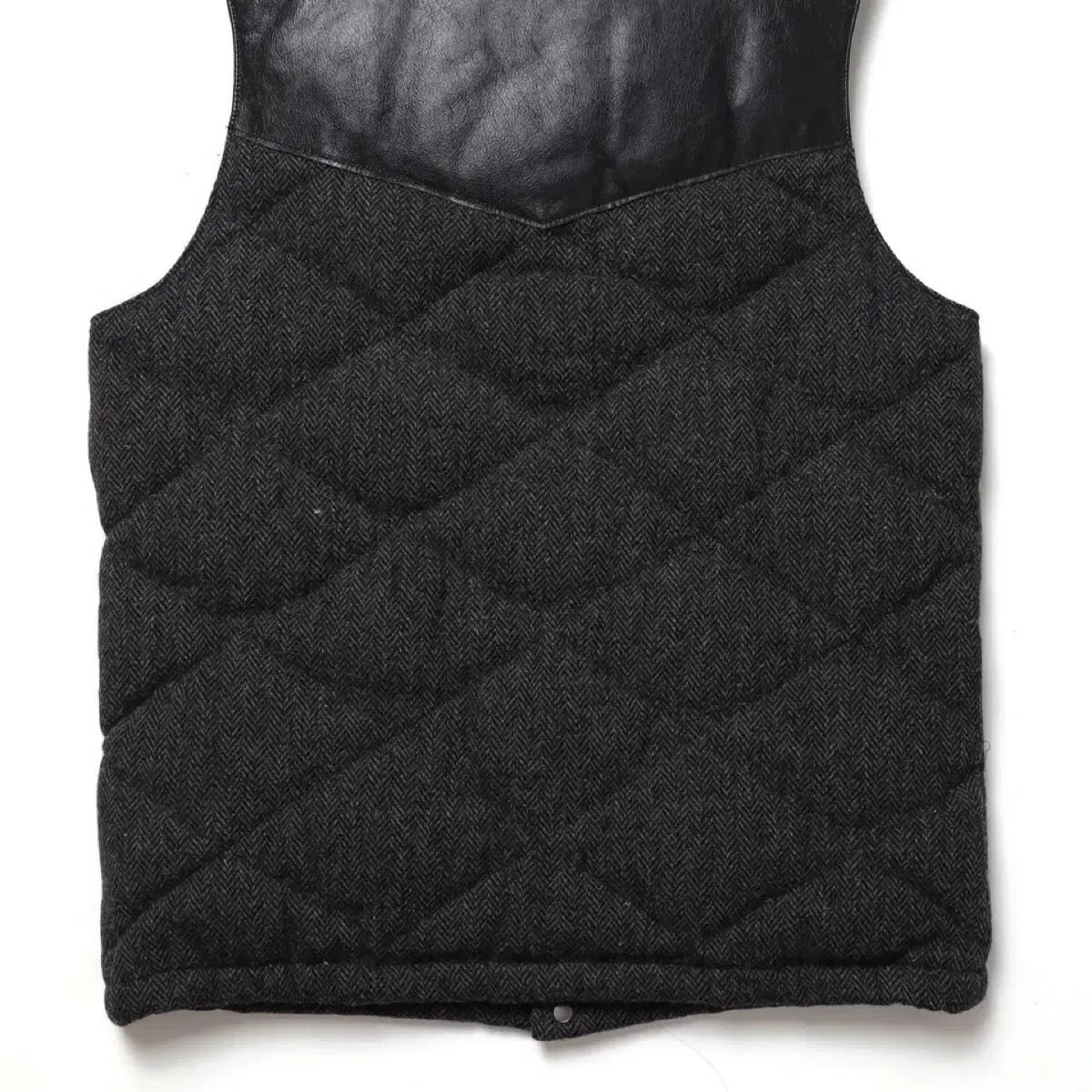 Pherrows Leather Down Vest