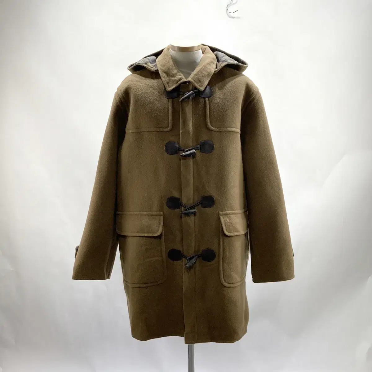 Genuine Yves Saint Laurent Men's Pure Wool Tteokbokki Coat Brown 105 Permanent