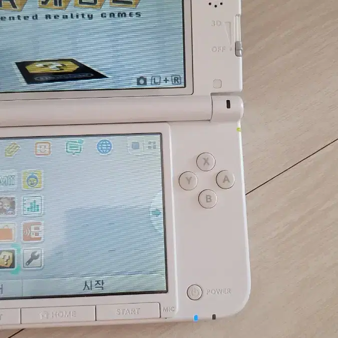 3DS XL 화이트 정발 플레이용 힌지하자