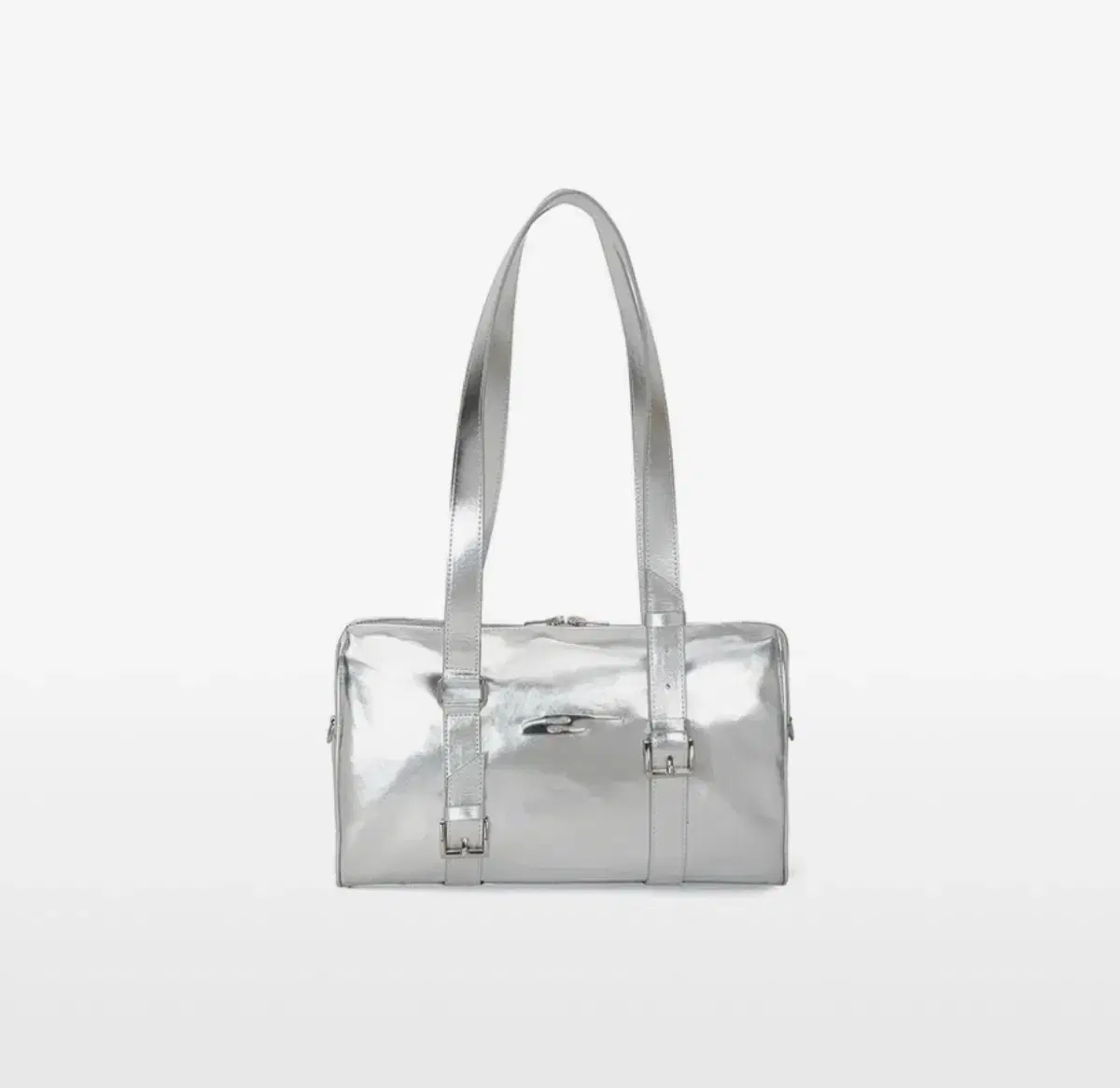 leey 엘이이와이 가방 PLAQUE BELT TOTE BAG SILVE