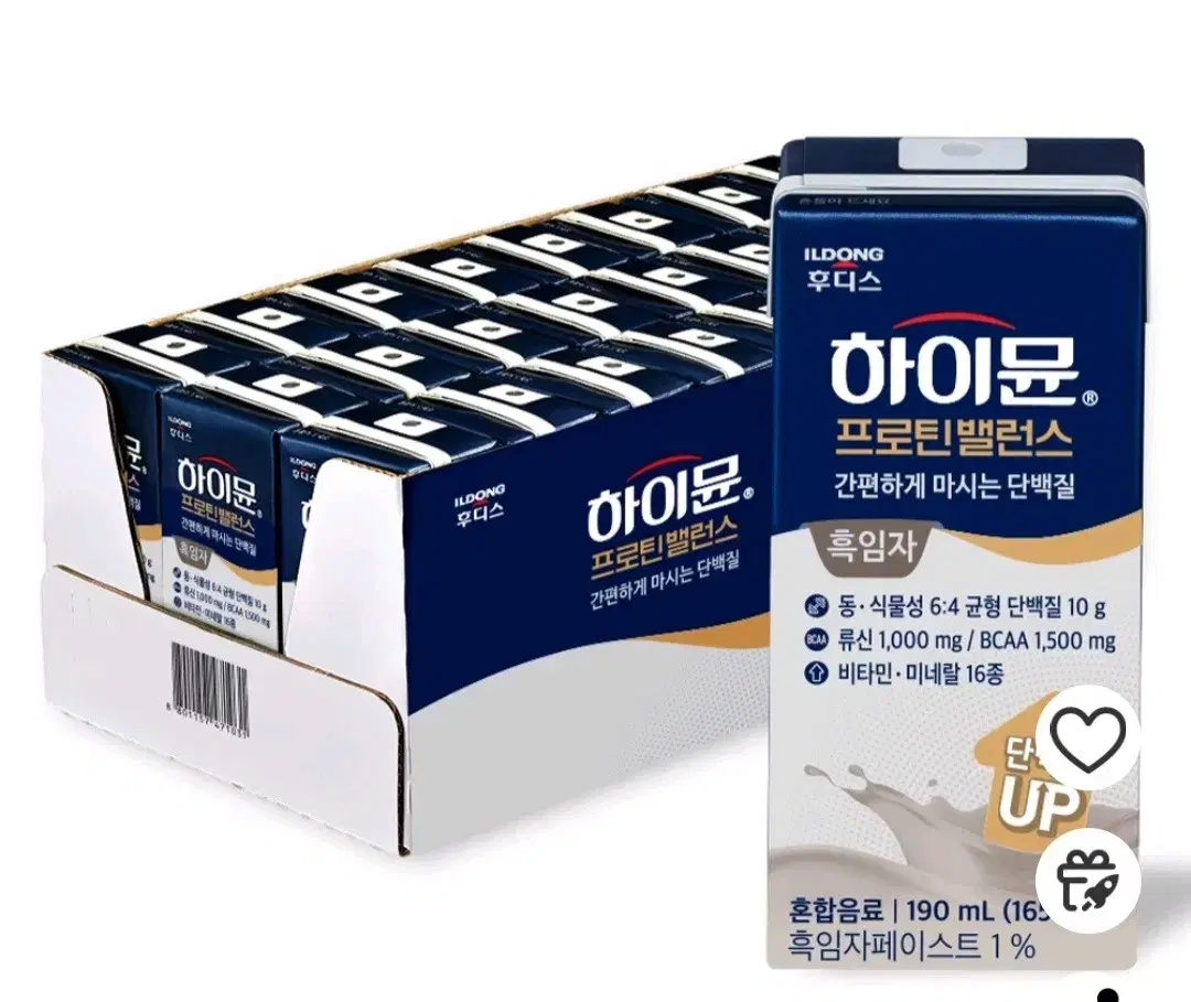 일동후디스 하이뮨 프로틴밸런스 흑임자 음료, 190ml, 24개