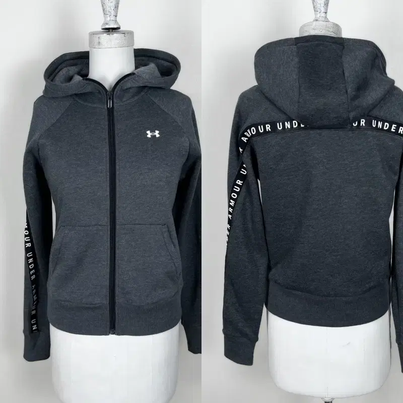 Under Armour/brushed hooded zip-up training jacket Women's M 66/Laden