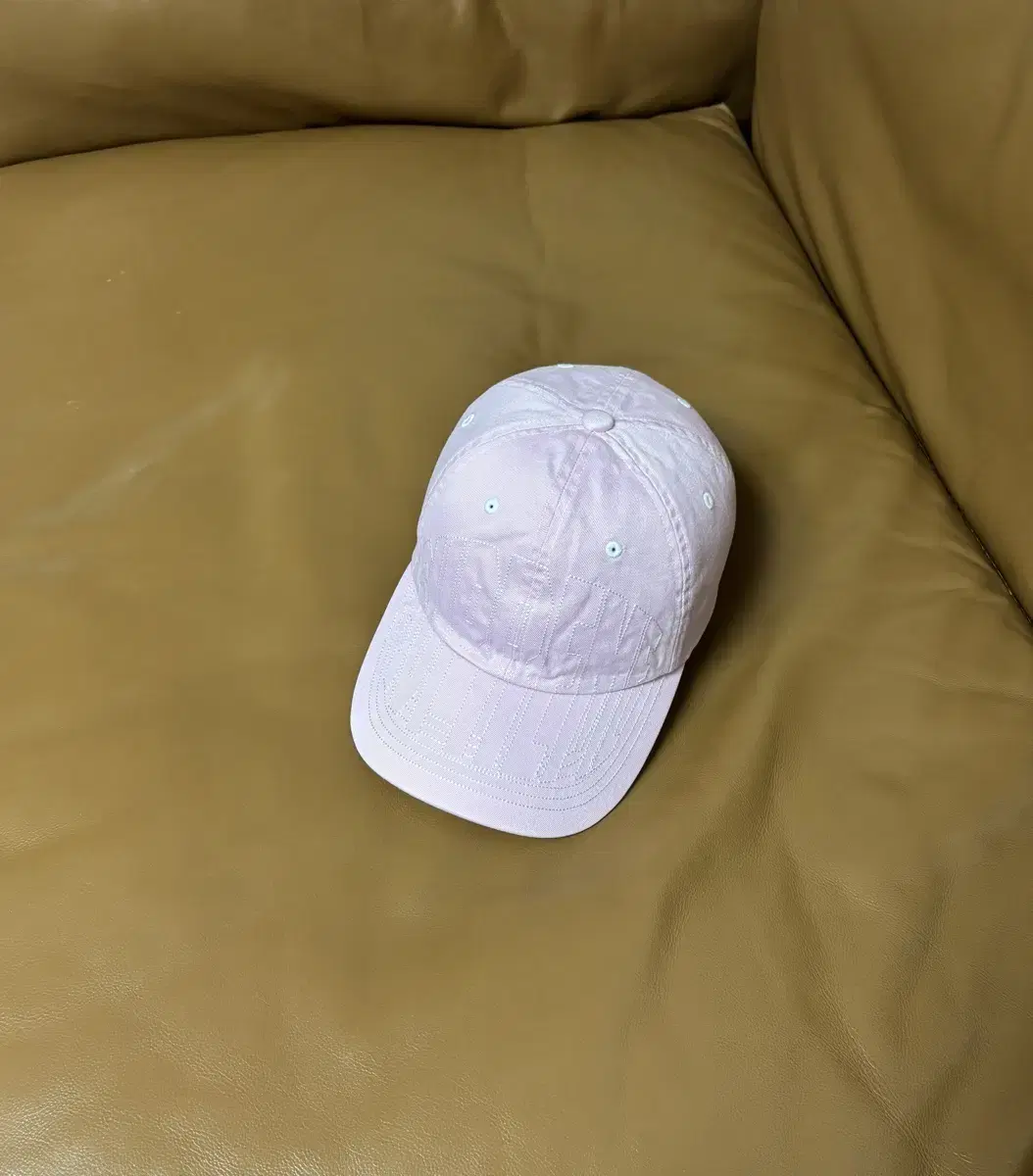 Supreme 슈프림 6패널 볼캡 모자 (Visor Stitch Pink