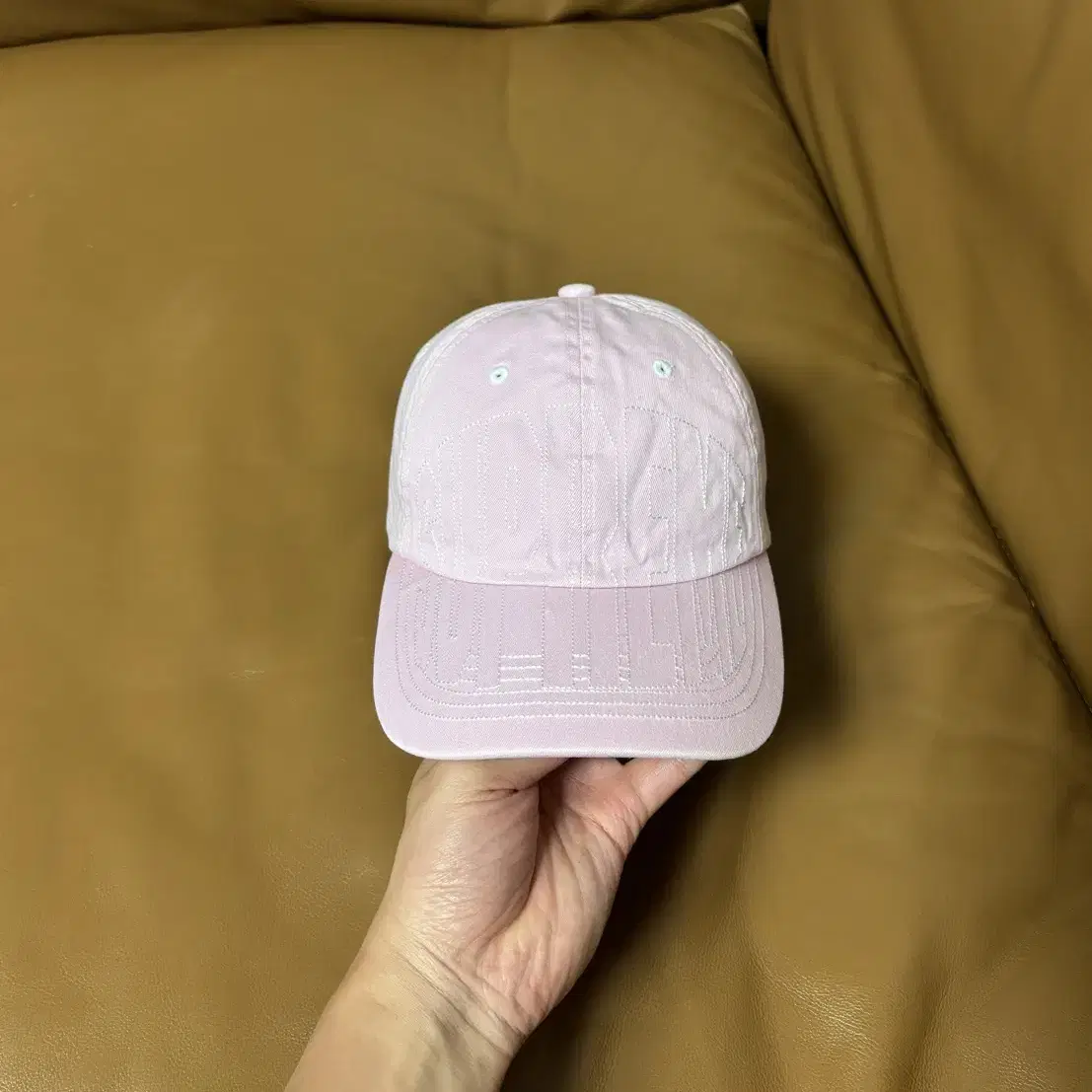 Supreme 슈프림 6패널 볼캡 모자 (Visor Stitch Pink