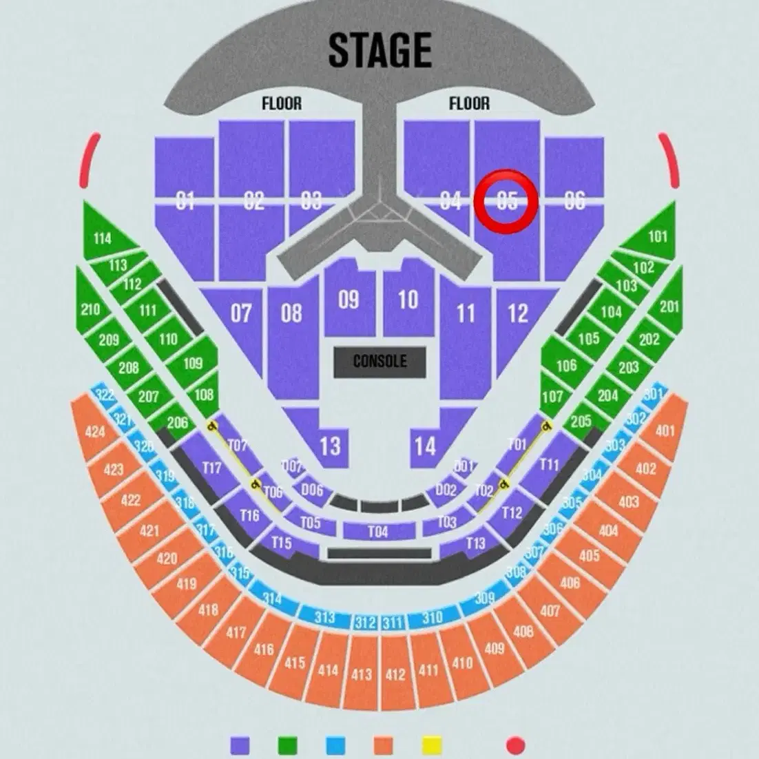 임영웅 콘서트 1/3 플로어