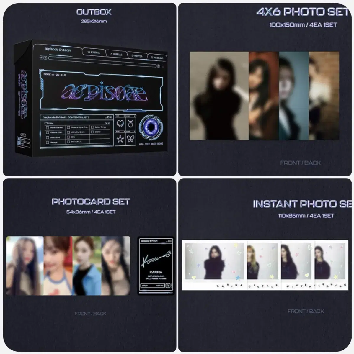 Aespa buncheol DigitalCode By Member ningning karina giselle aespa photocard Concerts