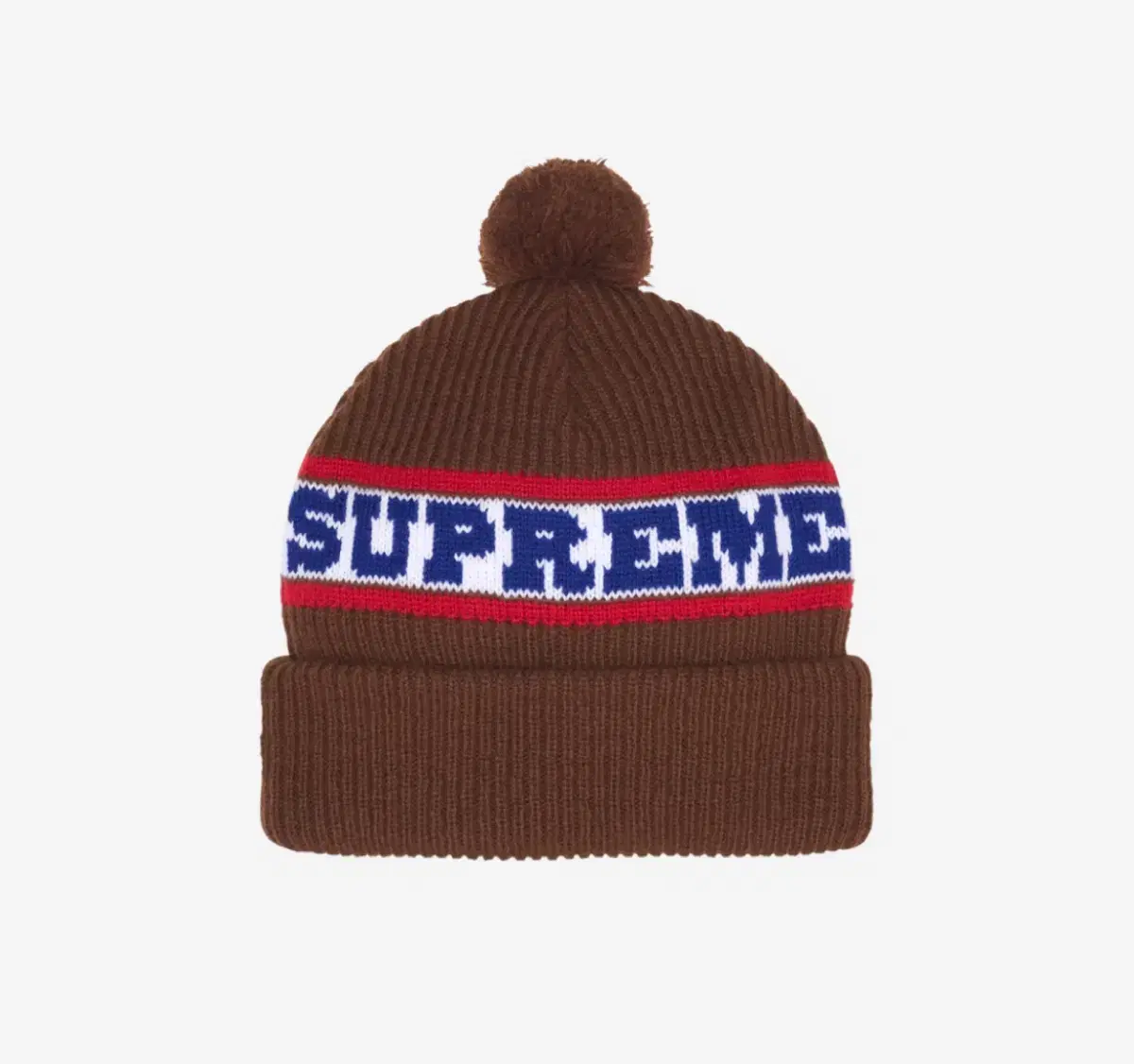 슈프림 비니 Supreme Big Stripe Beanie Brown