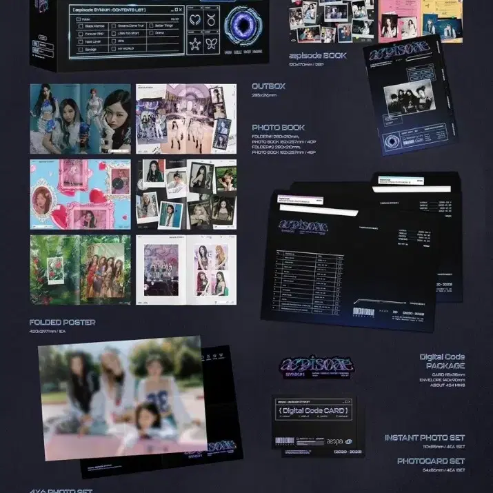 에스파 콘서트 DVD,블루레이,디지털코드 구성품 분철