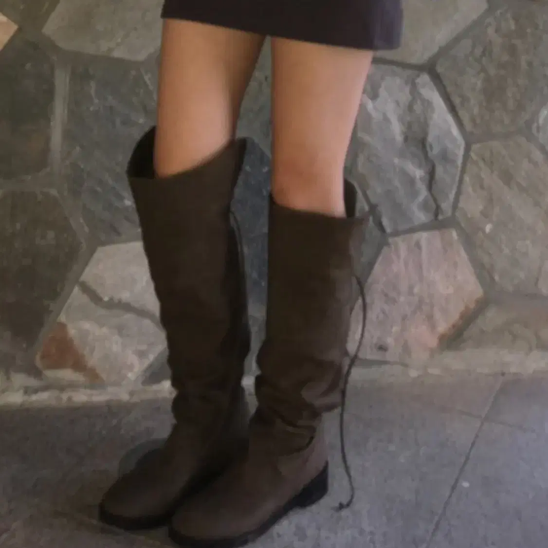 아워캐비넷 thigh high boots