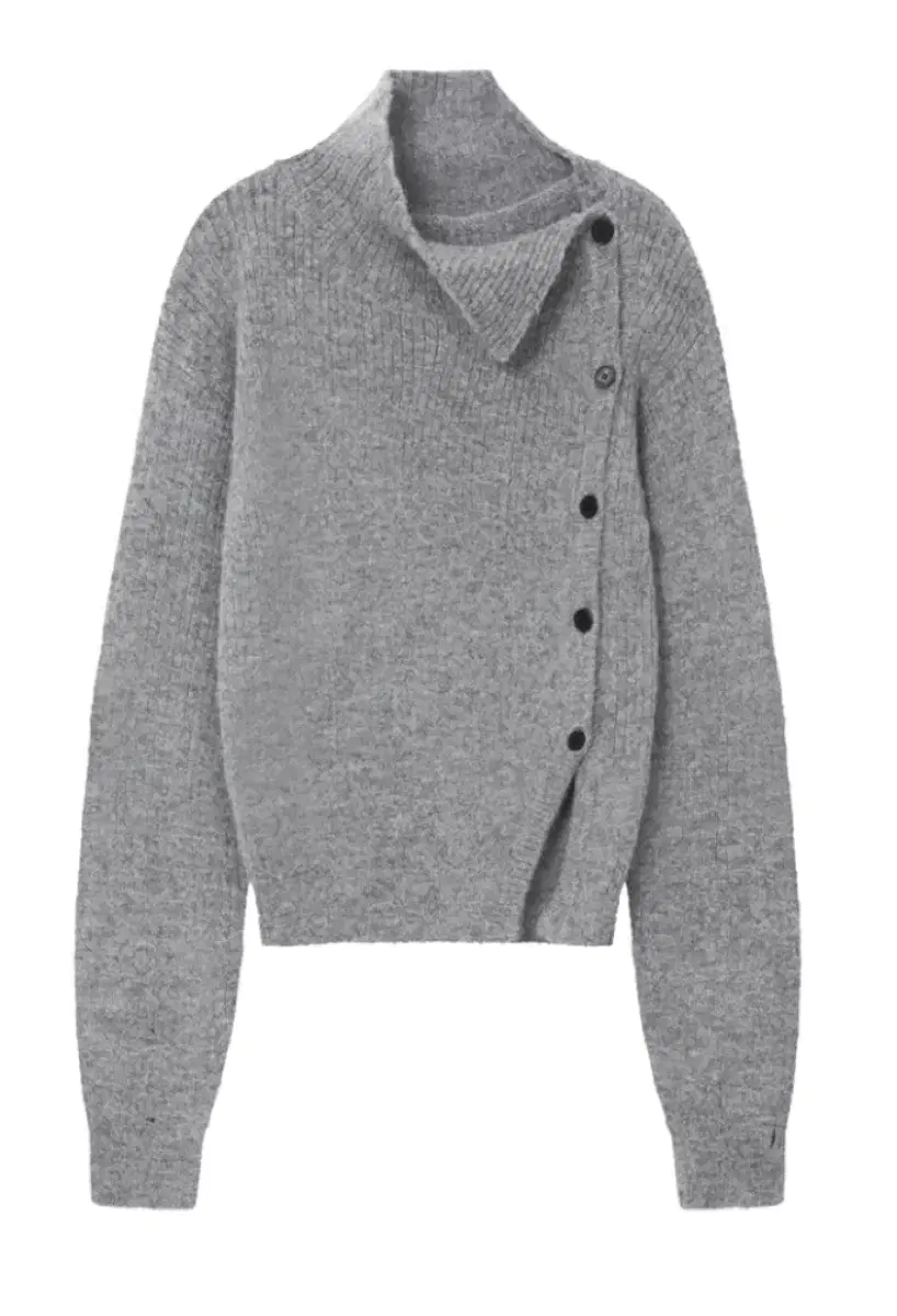 미세키서울 Side button knit GREY