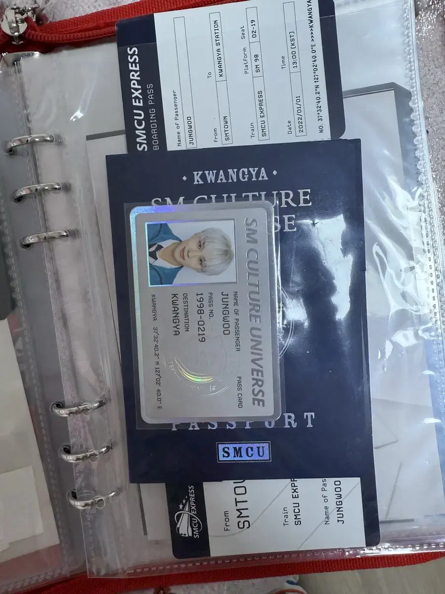 SMCU jungwoo full set of passports