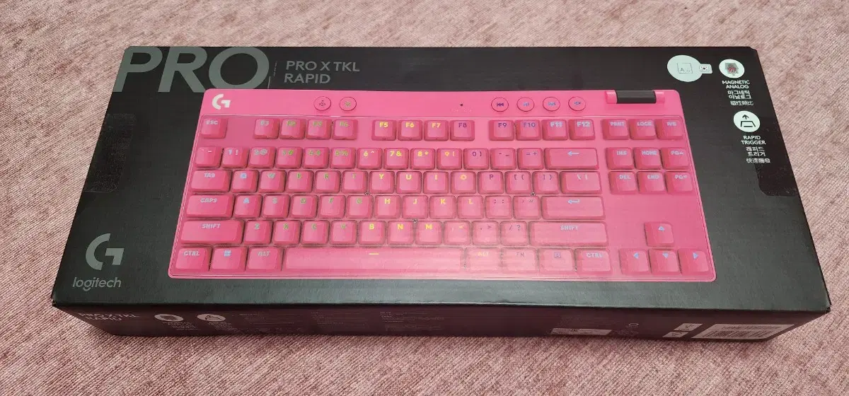 로지텍 G PRO X TKL RAPID 래피드 게이밍 기계식 키보드