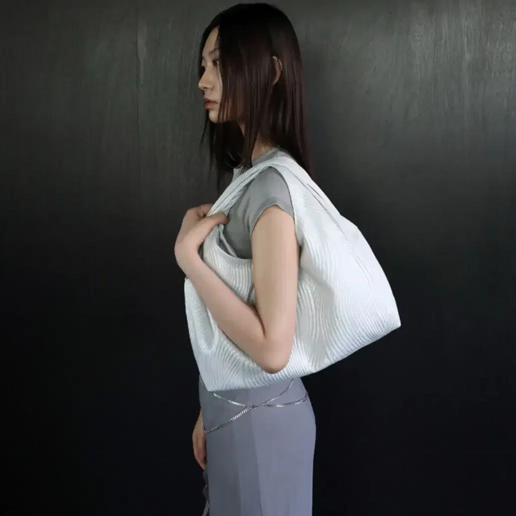 PICEA(피시아) Draped Mini Bag  [Siver]