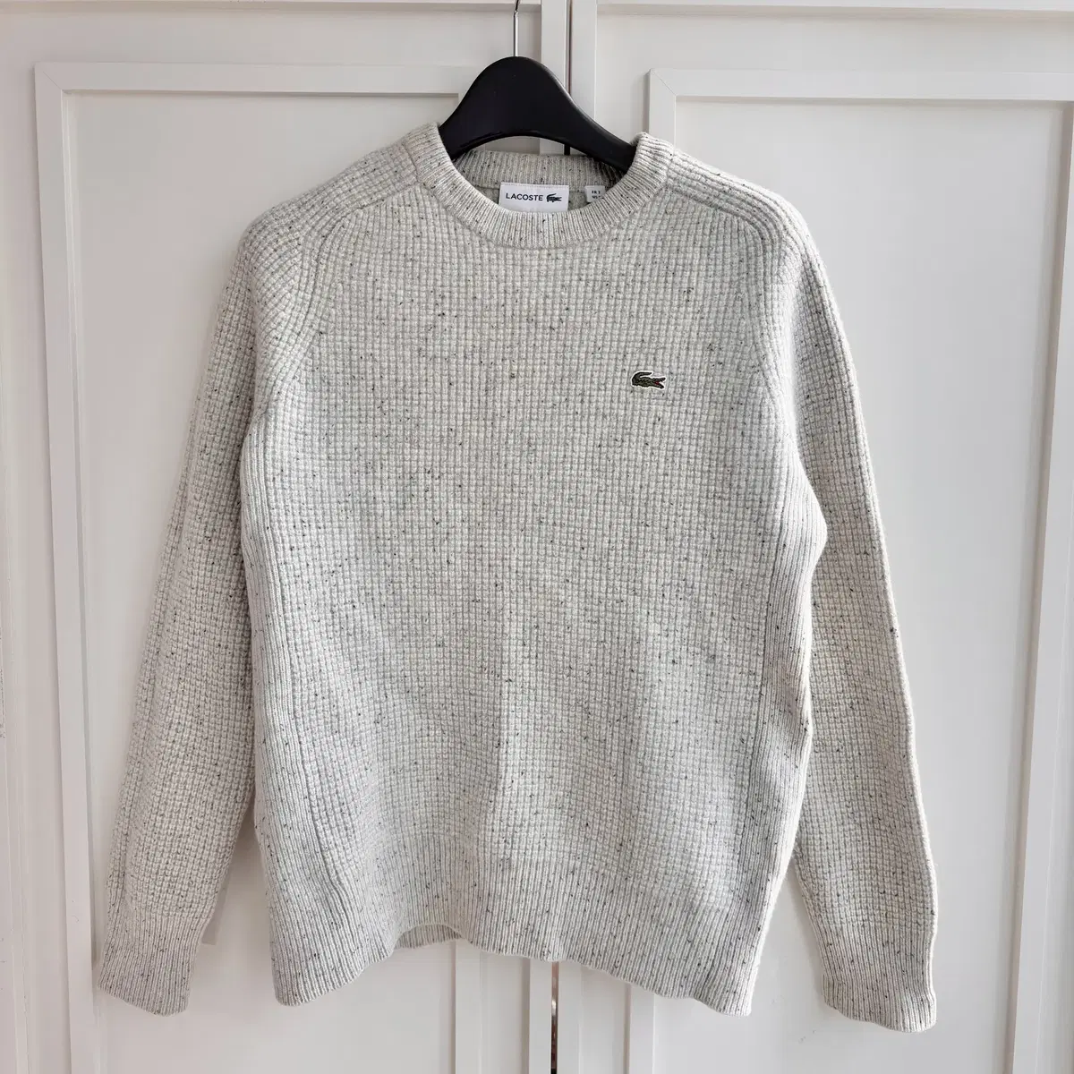 [S]Lacoste Oatmeal Waffle Knit CK8533